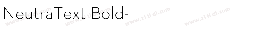 NeutraText Bold字体转换